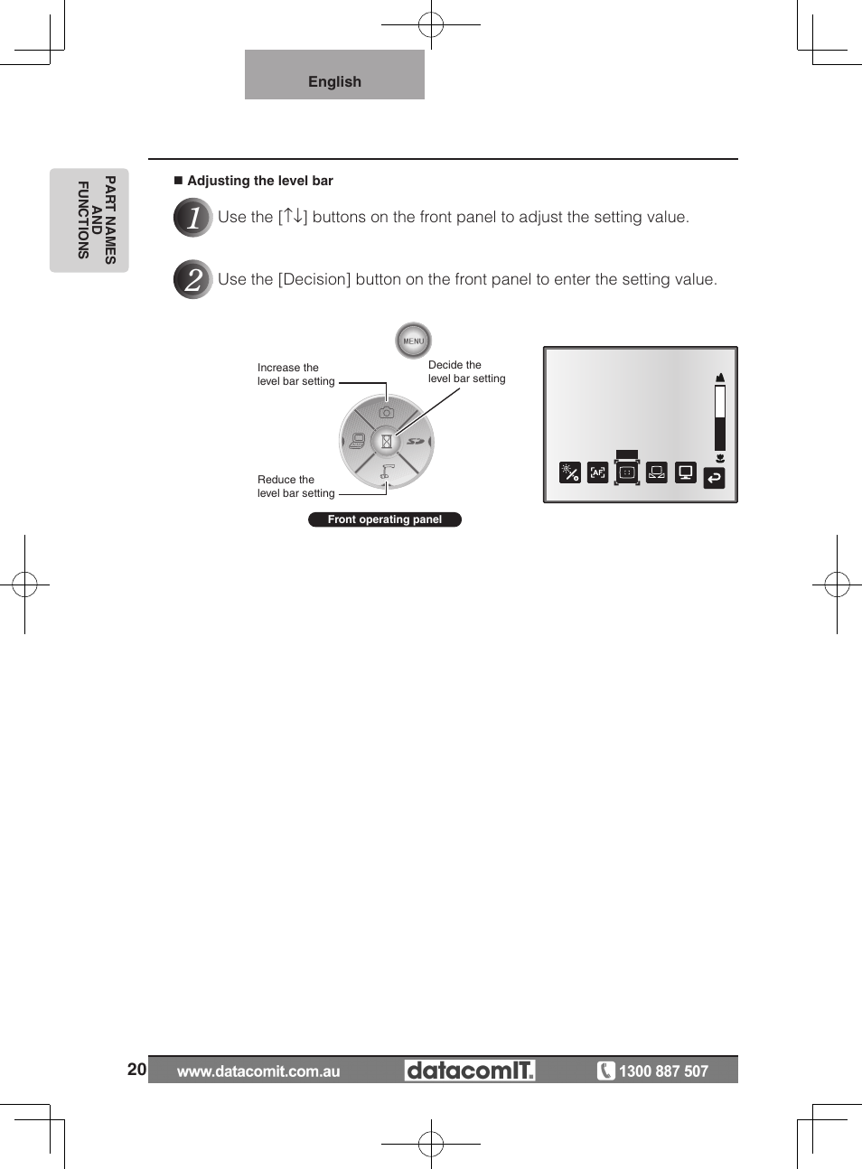 Elmo L-1EX User Manual | Page 20 / 68