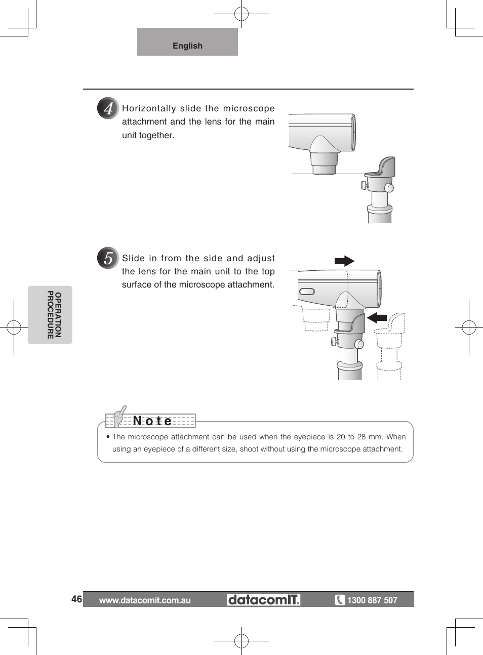 N o t e | Elmo L-1EX User Manual | Page 46 / 68