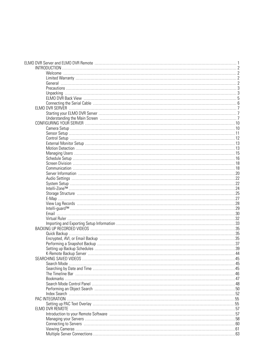 Elmo EDR-X216 User Manual | Page 3 / 83