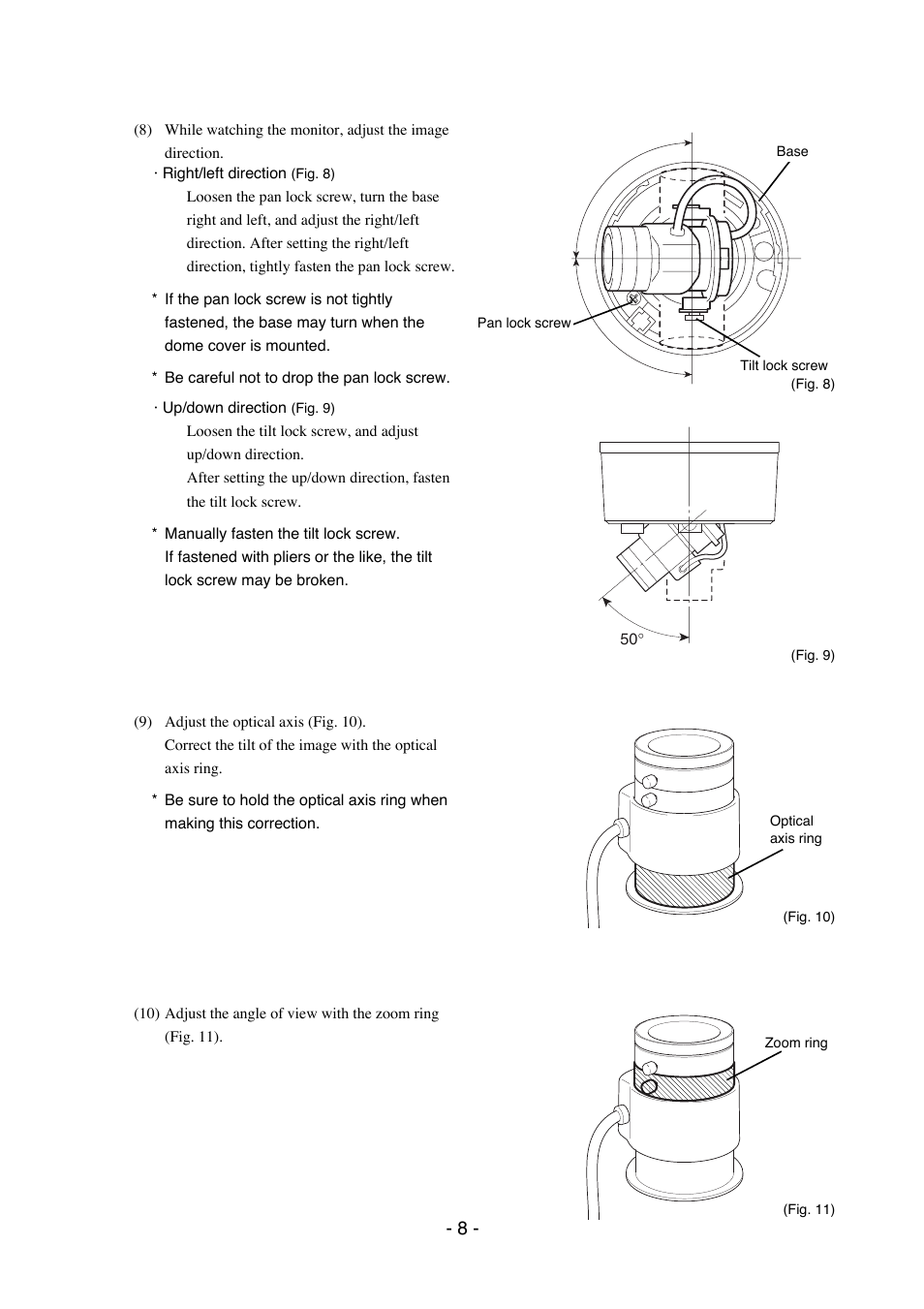 Elmo Dome Camera TND4004 User Manual | Page 9 / 12