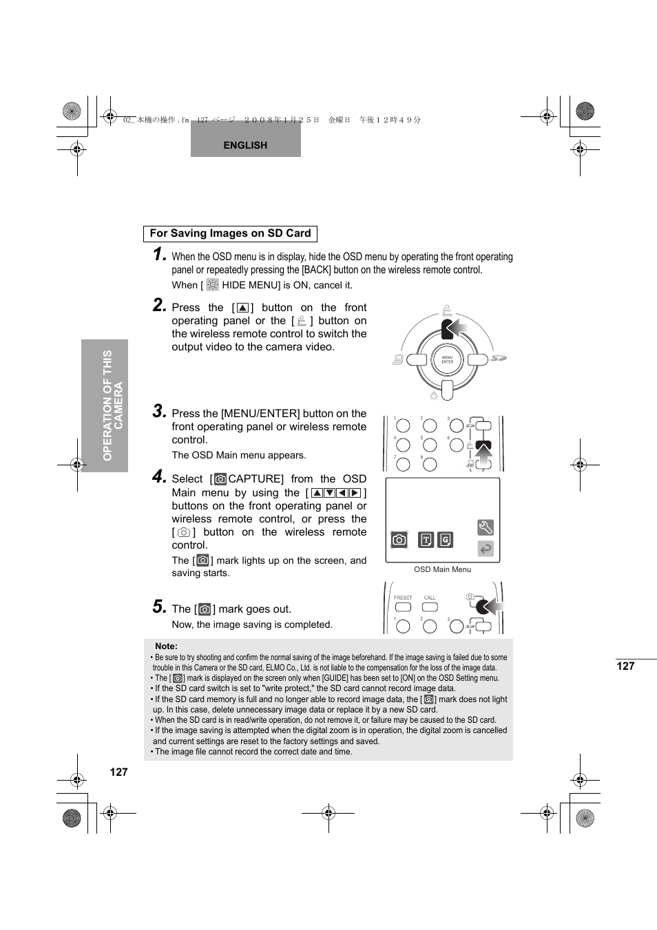 Elmo Document Camera P30S User Manual | Page 48 / 78