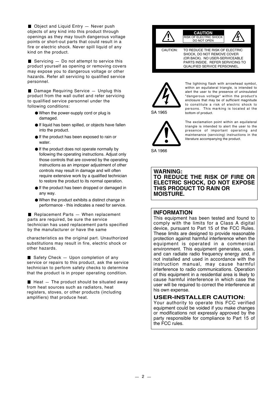 Elmo HV-7000SX User Manual | Page 3 / 40