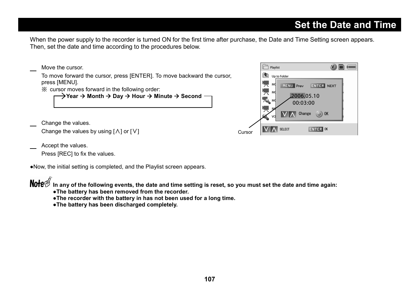 Set the date and time | Elmo Micro Video Camera System SUV-CAM User Manual | Page 27 / 66