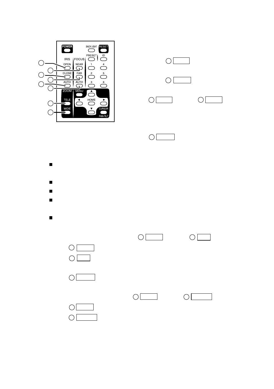 4] lens operation | Elmo Network Pan-Tilt-Zoom Camera PTC-201CIP User Manual | Page 17 / 52