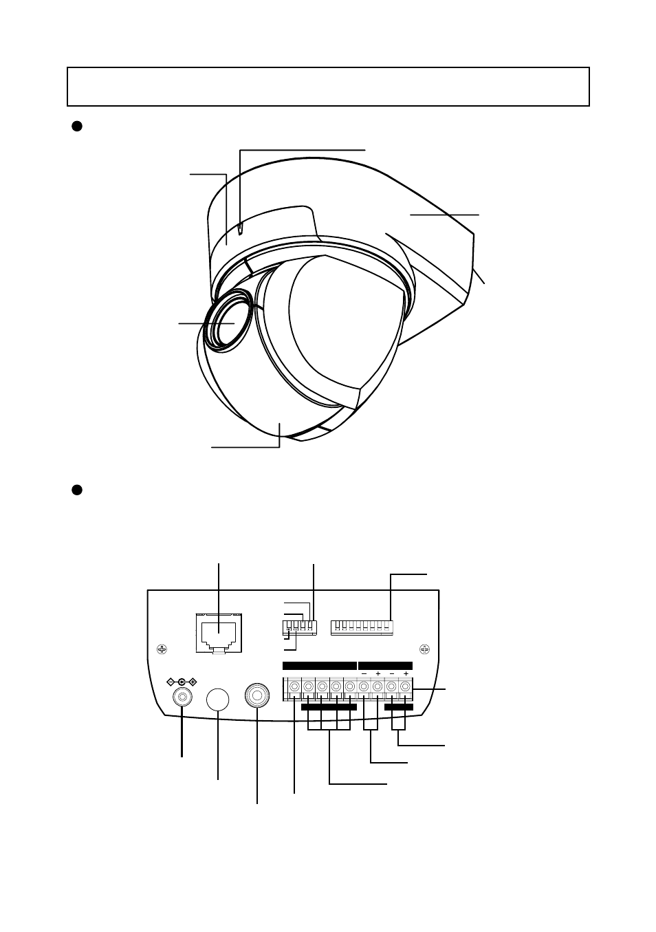 Part names and functions, Overall view, Back panel | Elmo Network Pan-Tilt-Zoom Camera PTC-201CIP User Manual | Page 6 / 52