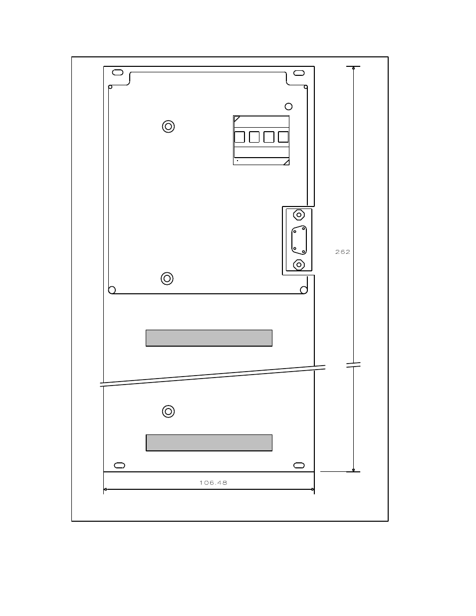 Front panel for dbp 6u/21t | Elmo SERVO AMPLIFIER DBP SERIES User Manual | Page 129 / 134