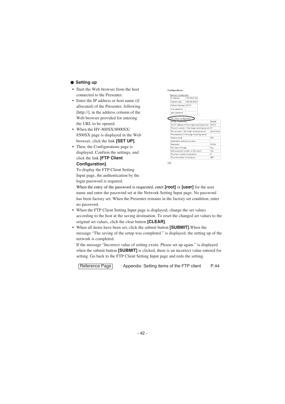 Elmo HV-8000SX User Manual | Page 43 / 56