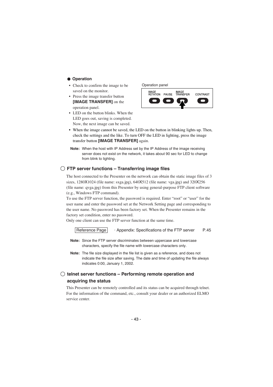Elmo HV-8000SX User Manual | Page 44 / 56