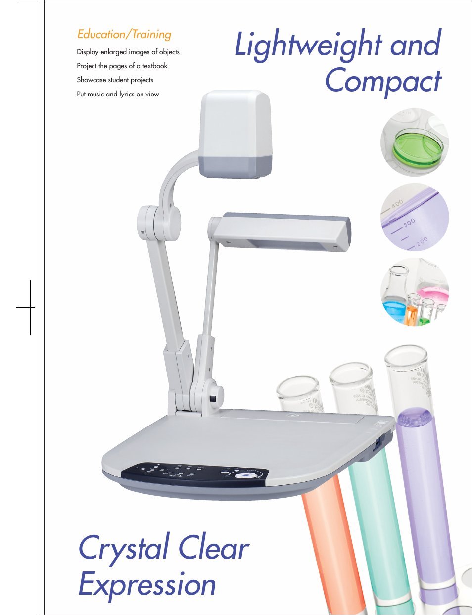 Crystal clear expression lightweight and compact | Elmo P10S User Manual | Page 3 / 6