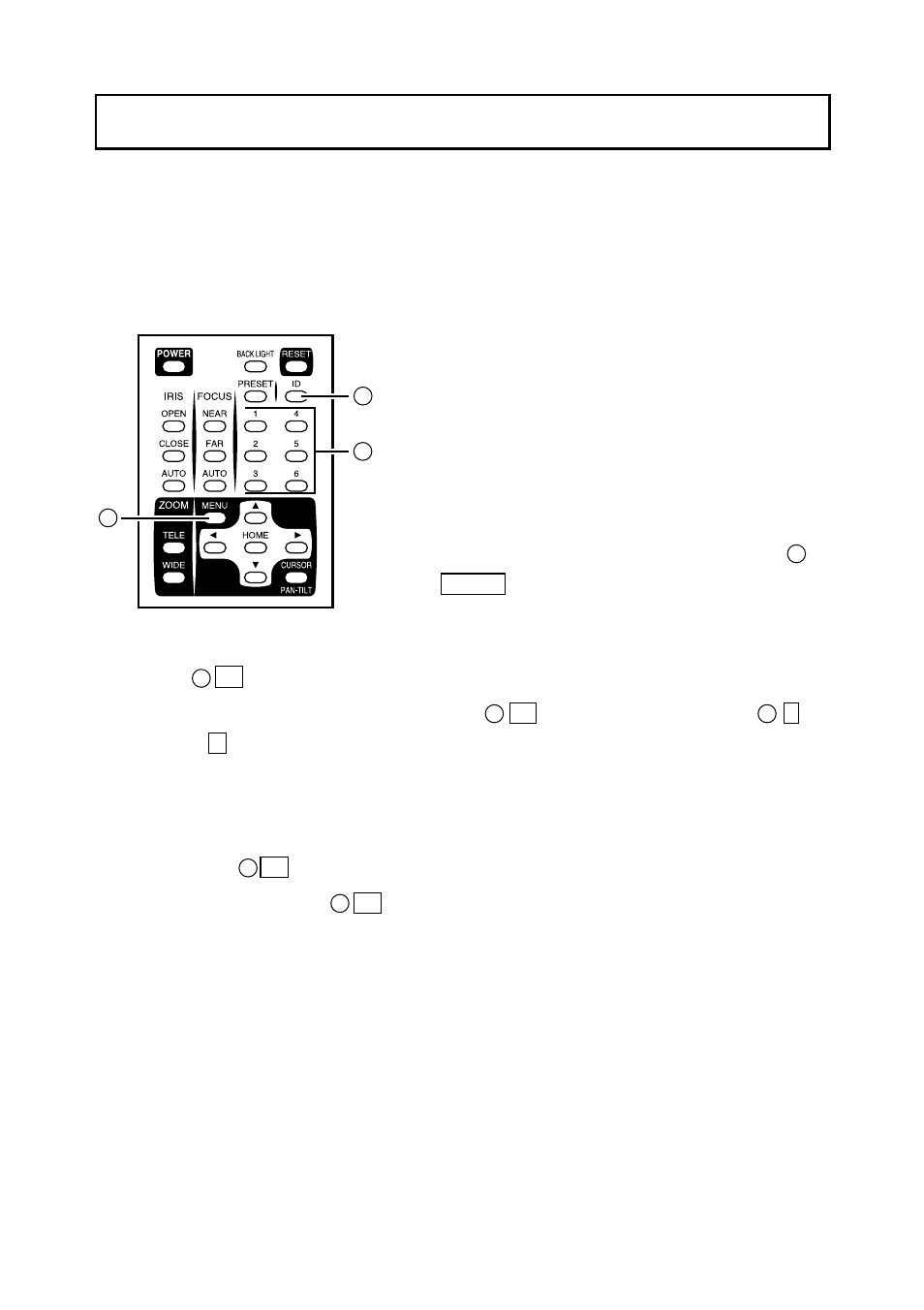 The id number setting | Elmo PTC-200C User Manual | Page 19 / 33