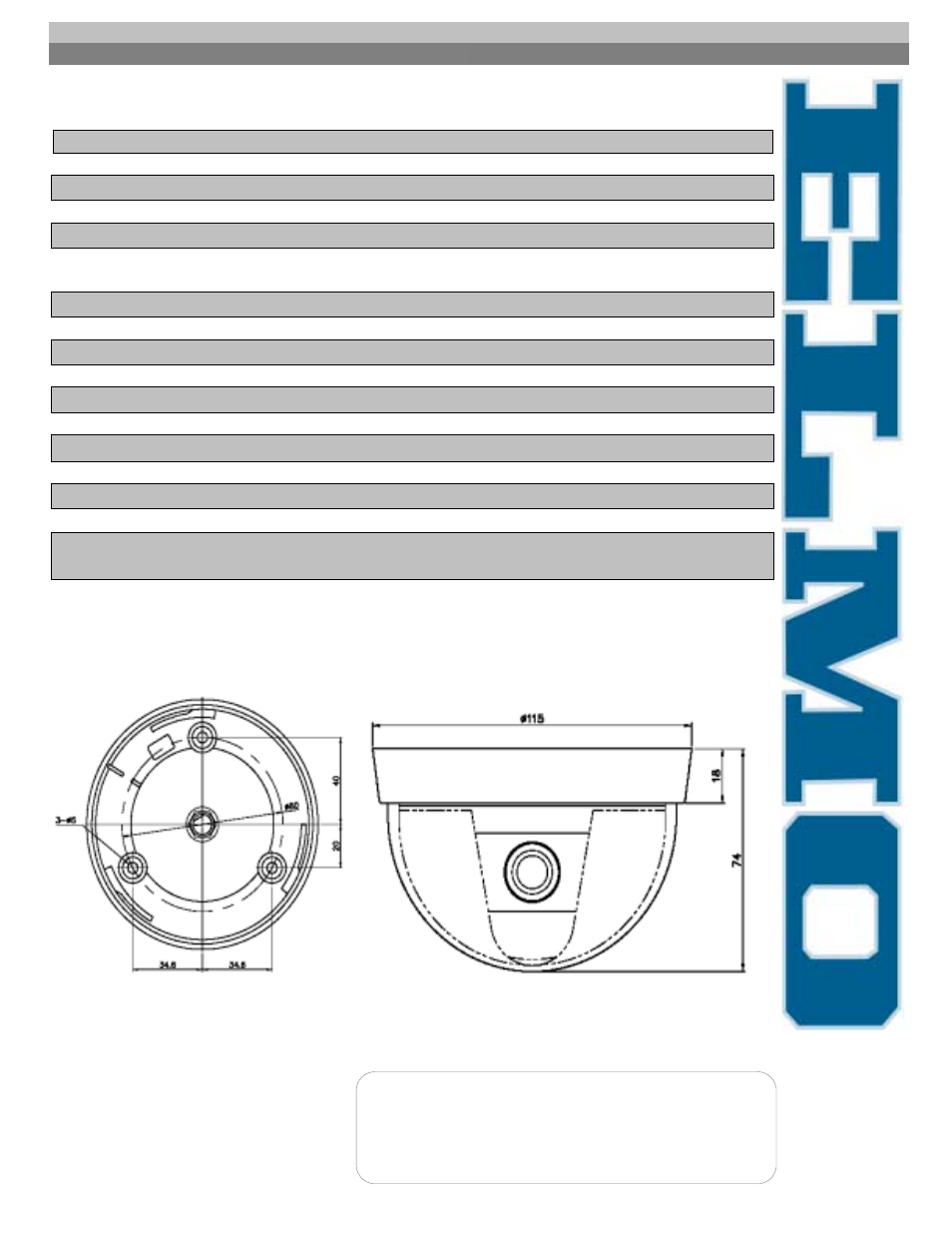 Elmo X Line TND4003X User Manual | Page 2 / 2