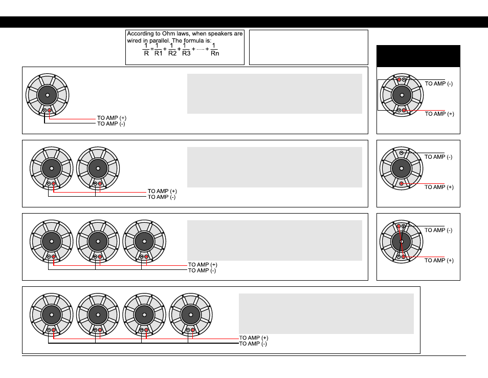 Ohms-law parallel wiring, How to wire your earthquake subwoofer in parallel | EarthQuake DBXi-15D User Manual | Page 3 / 8