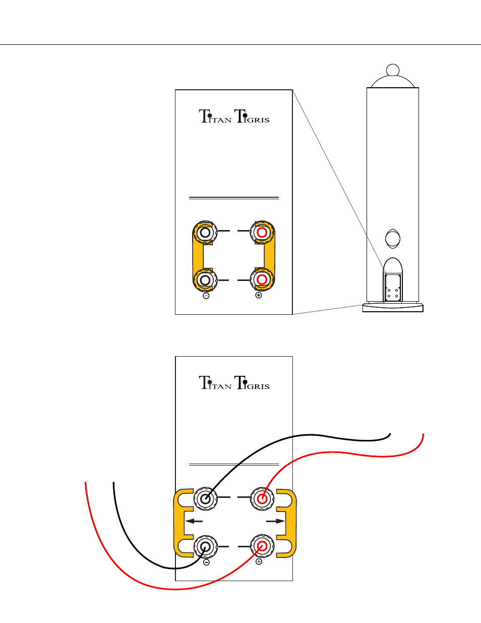 Tigris specifications, Amplifier set-up options | EarthQuake Titan Tigris User Manual | Page 8 / 12