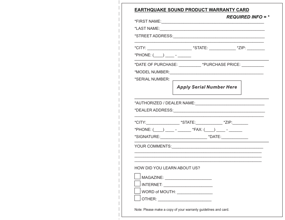 Earthquake Sound TREMORX15-4/15-8 User Manual | Page 7 / 8