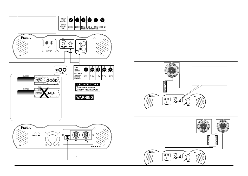 One subwoofer two subwoofers | EarthQuake PH-2000W-D1.1 User Manual | Page 8 / 10