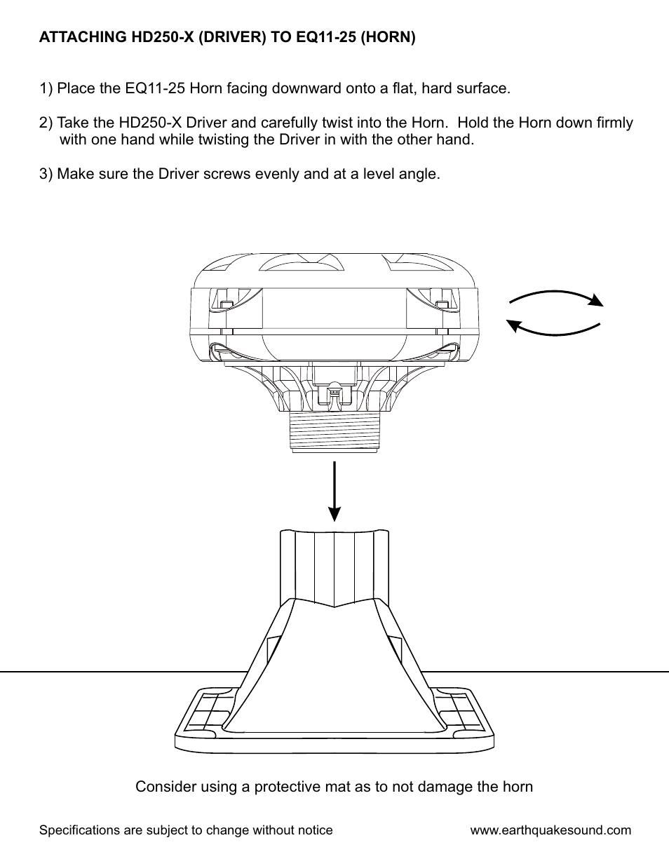 EarthQuake HD-250X User Manual | Page 4 / 4