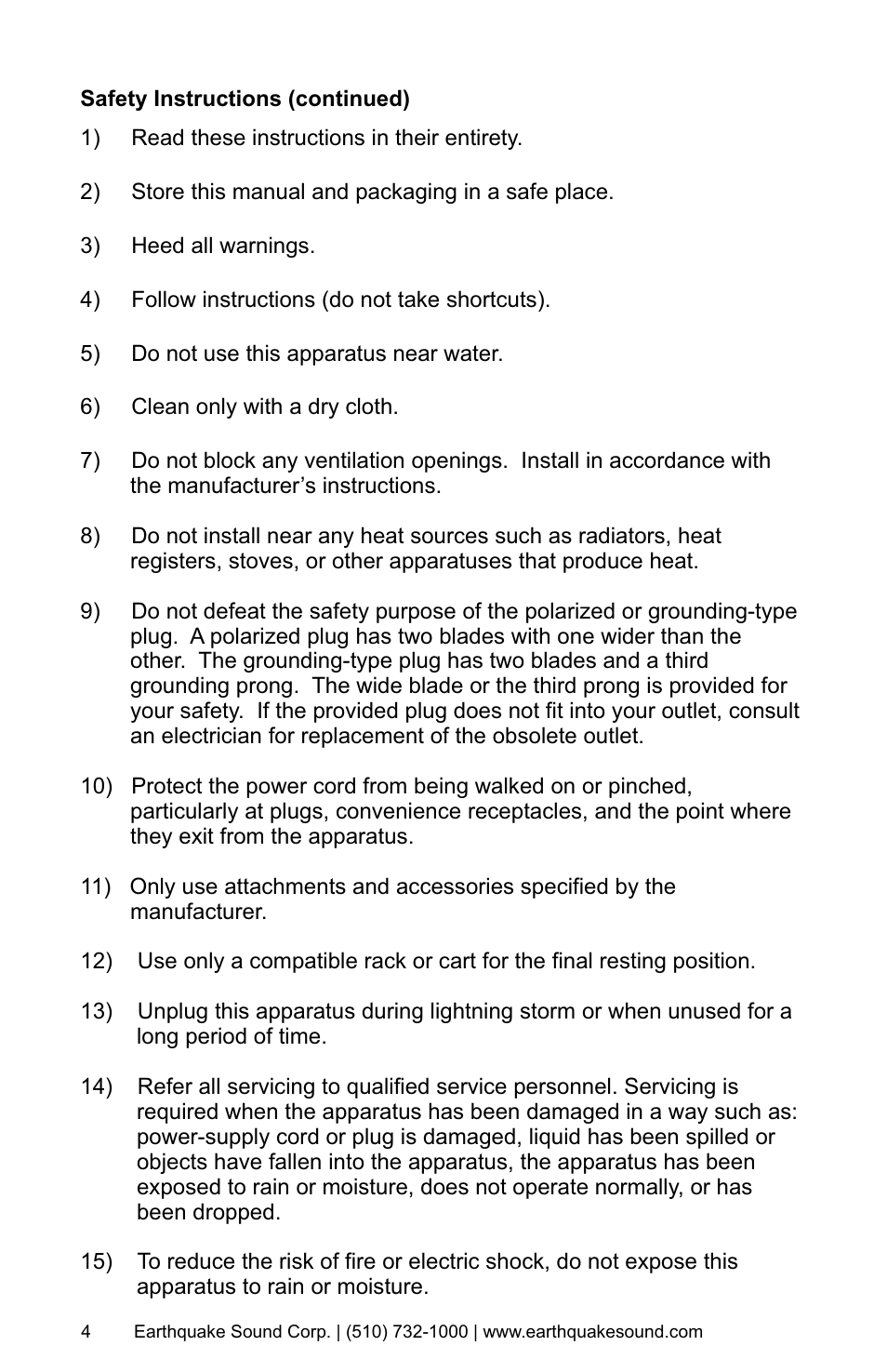 Earthquake Sound IQ-52R User Manual | Page 4 / 16