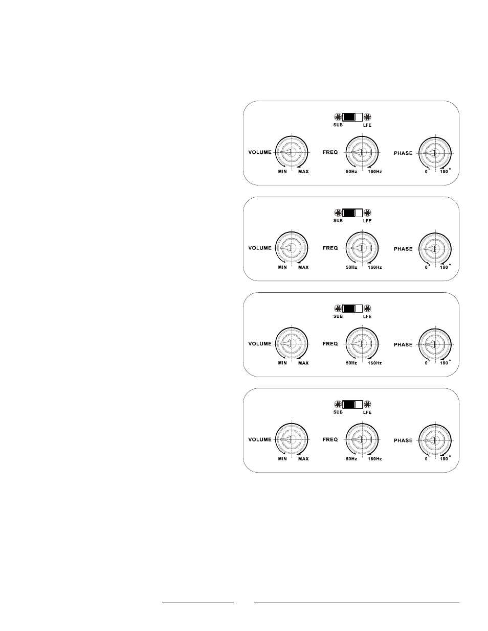 Adjusting the controls, Control settings | EarthQuake MiniMe-P8W User Manual | Page 13 / 16