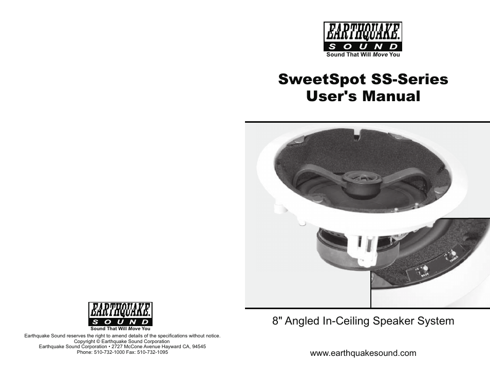 EarthQuake SS-82W User Manual | 4 pages