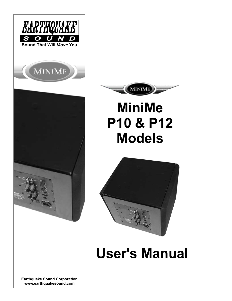 Earthquake Sound MiniMe P10 User Manual | 16 pages