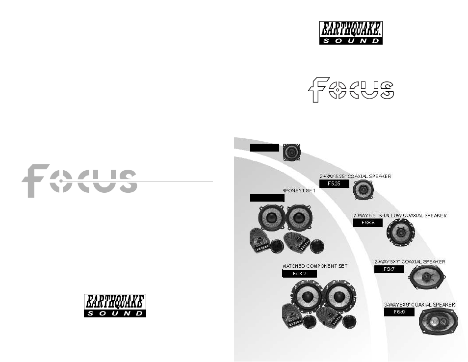 Earthquake Sound F6x9 User Manual | 6 pages