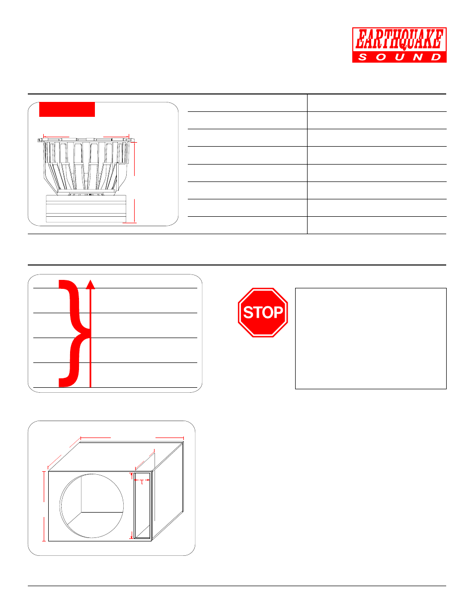 Important | Earthquake Sound HoLeeS-12 User Manual | Page 3 / 4