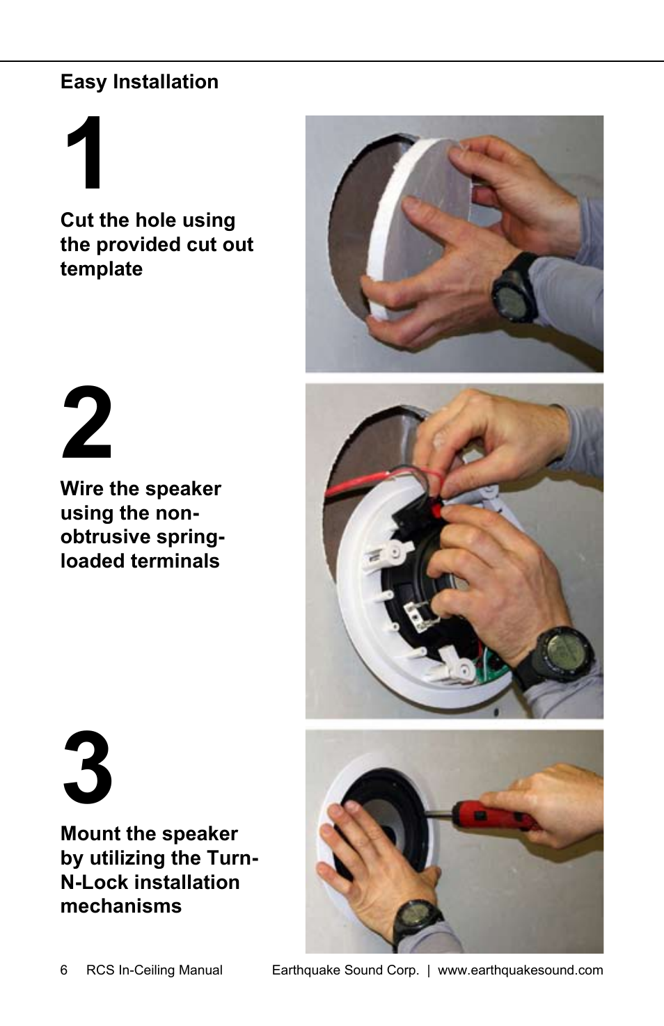 Earthquake Sound RCS-800 User Manual | Page 6 / 12