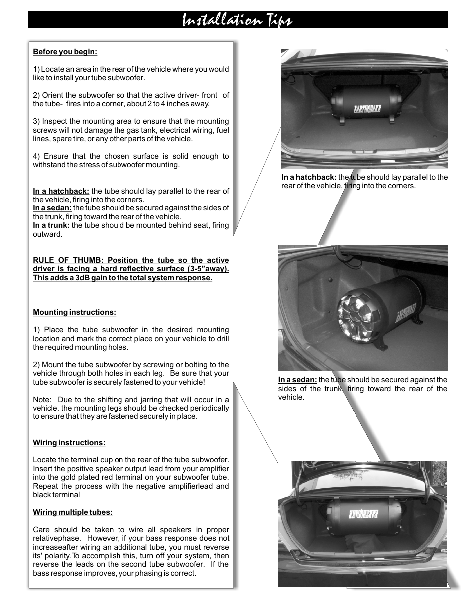 Earthquake Sound Kompressor User Manual | Page 3 / 4