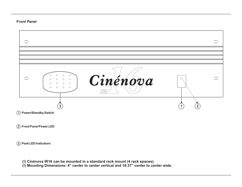 Cinénova | EarthQuake Cinenova IR 16 channel User Manual | Page 9 / 20