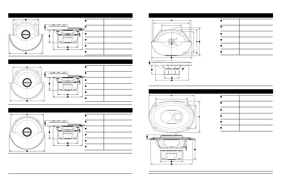 Vtek-42 dimensions, Vtek-52 dimensions, Vtek-62 dimensions | Vtek-57 dimensions, Vtek-693 dimensions | EarthQuake VTEK-42 User Manual | Page 4 / 6