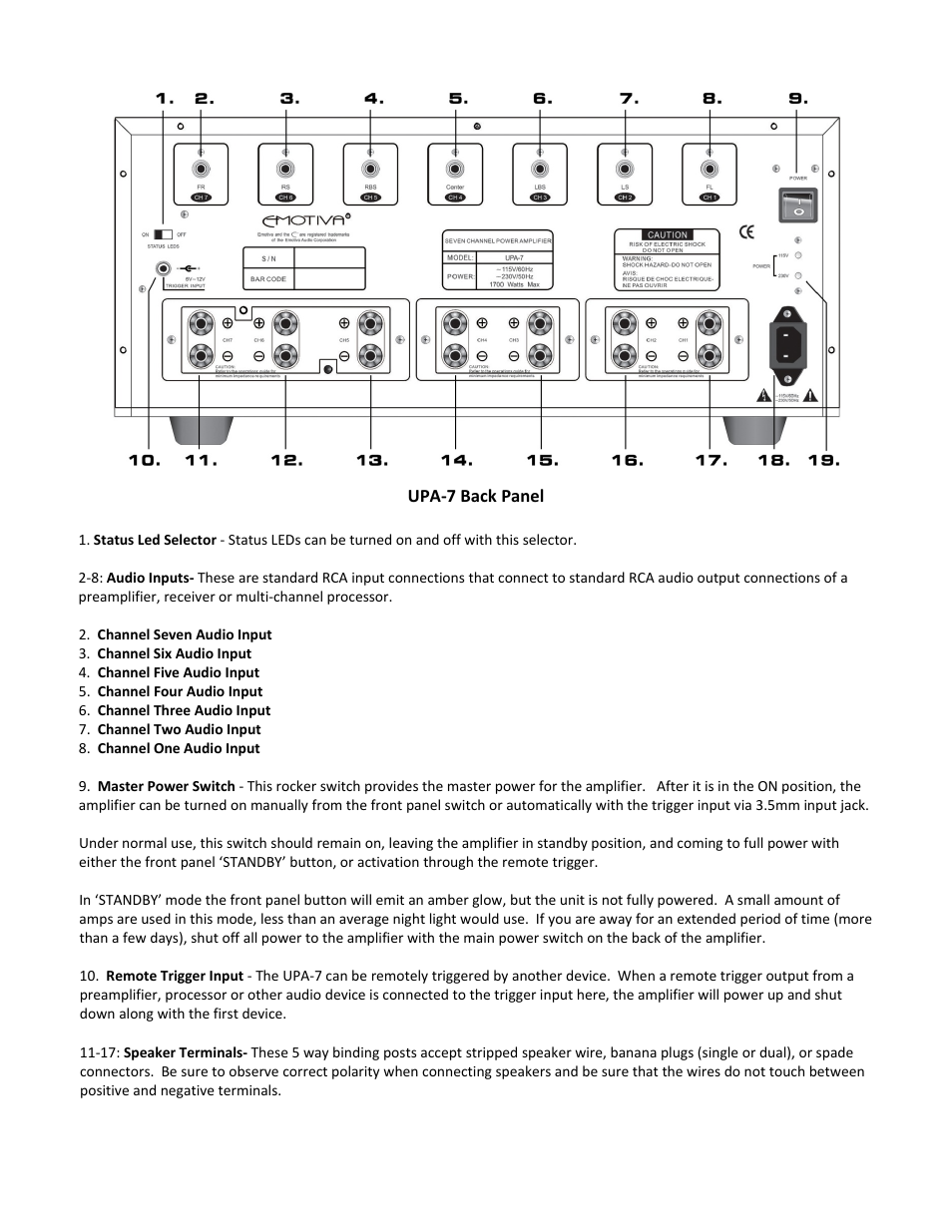 Emotiva UPA-1 User Manual | Page 19 / 36