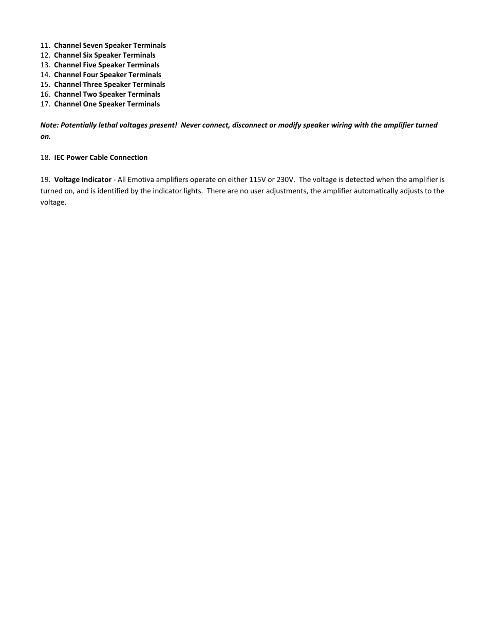 Emotiva UPA-1 User Manual | Page 20 / 36