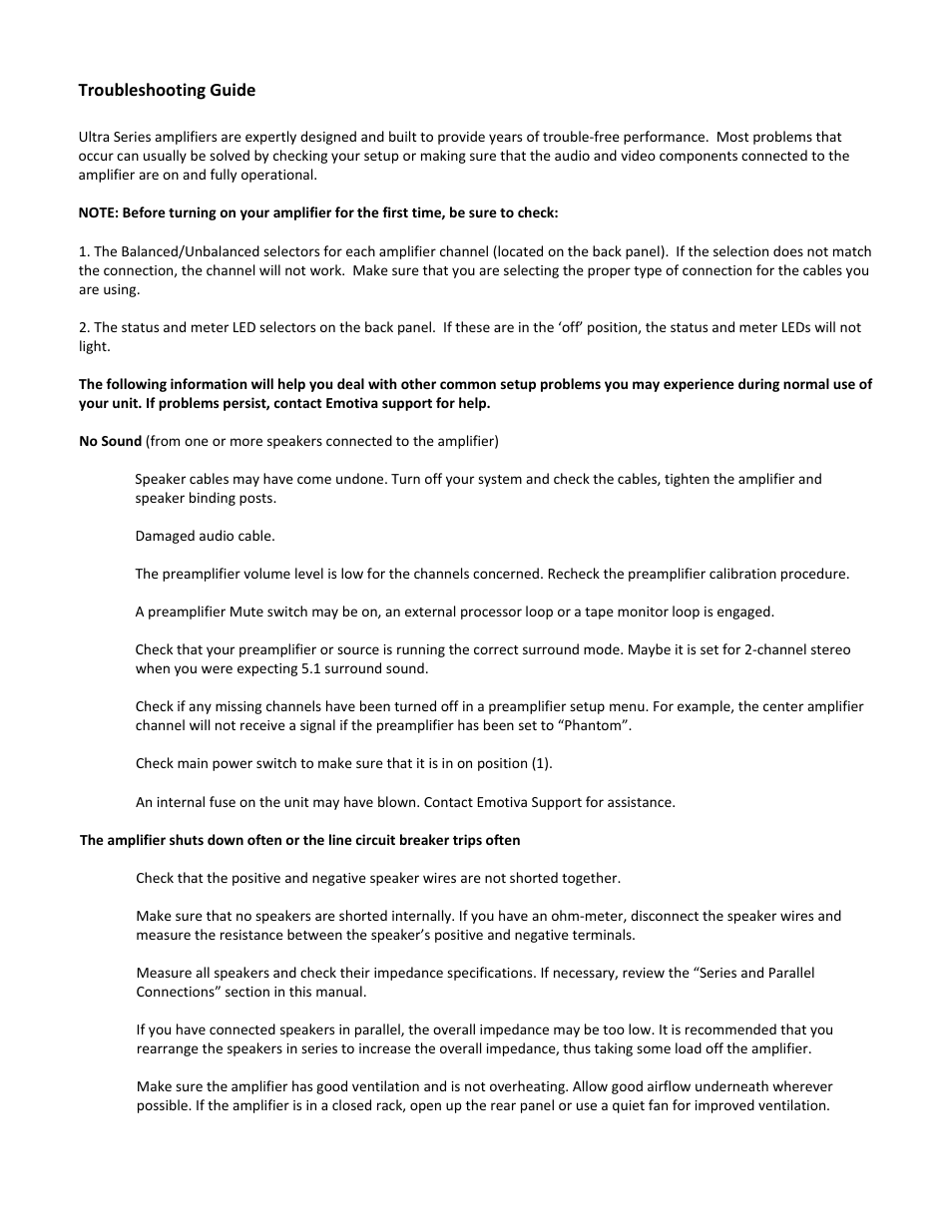 Emotiva UPA-1 User Manual | Page 27 / 36