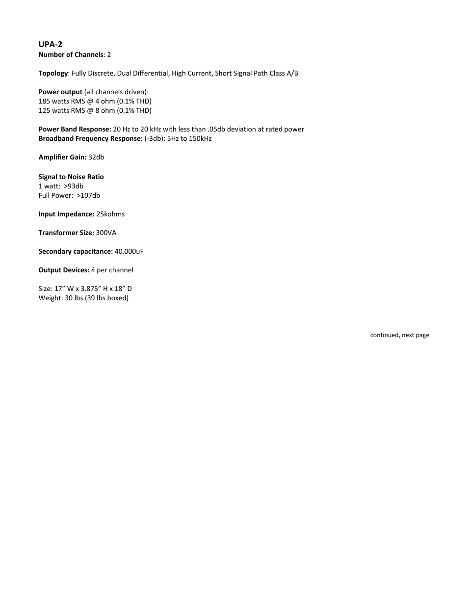 Emotiva UPA-1 User Manual | Page 31 / 36