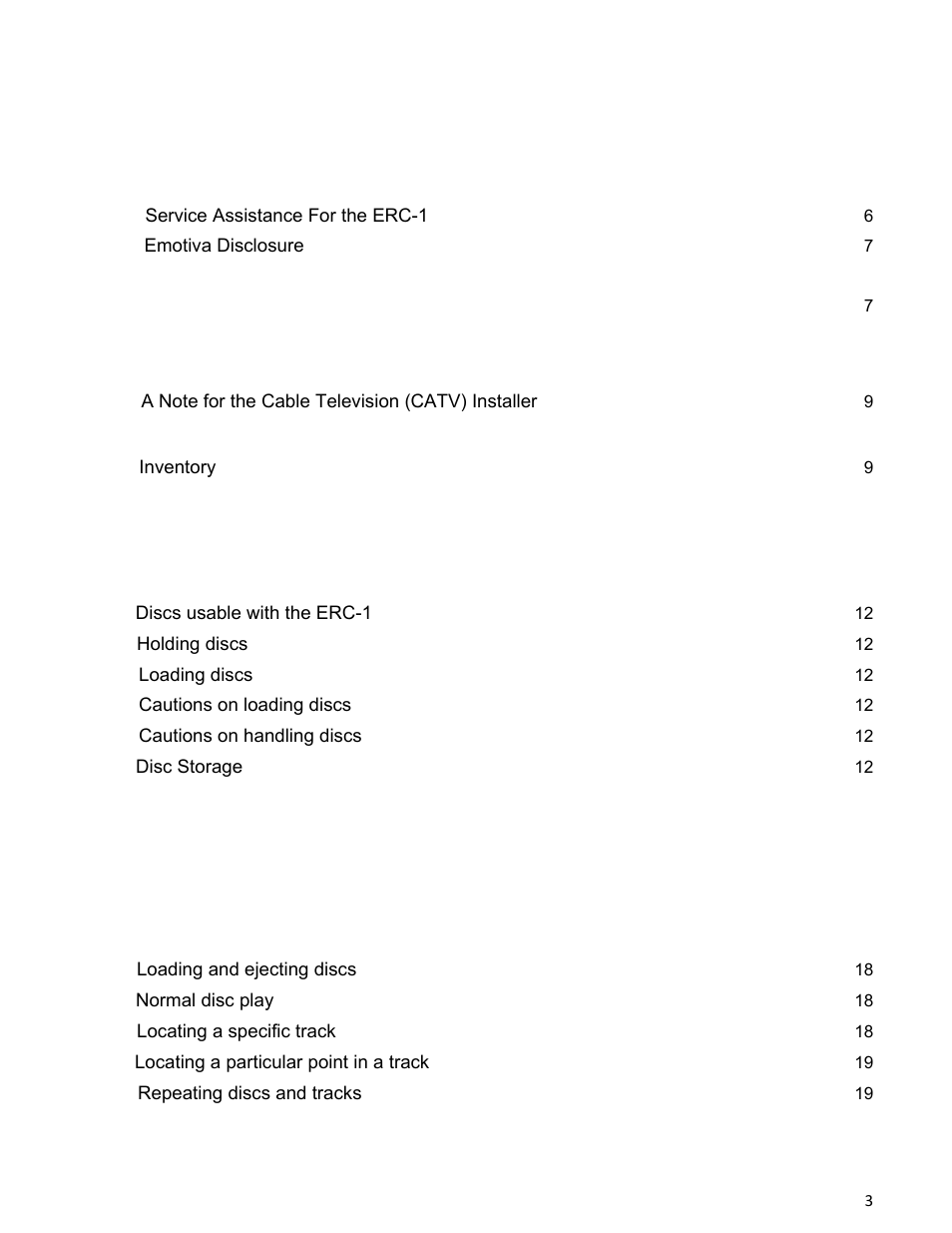 Emotiva ERC-1 User Manual | Page 3 / 23