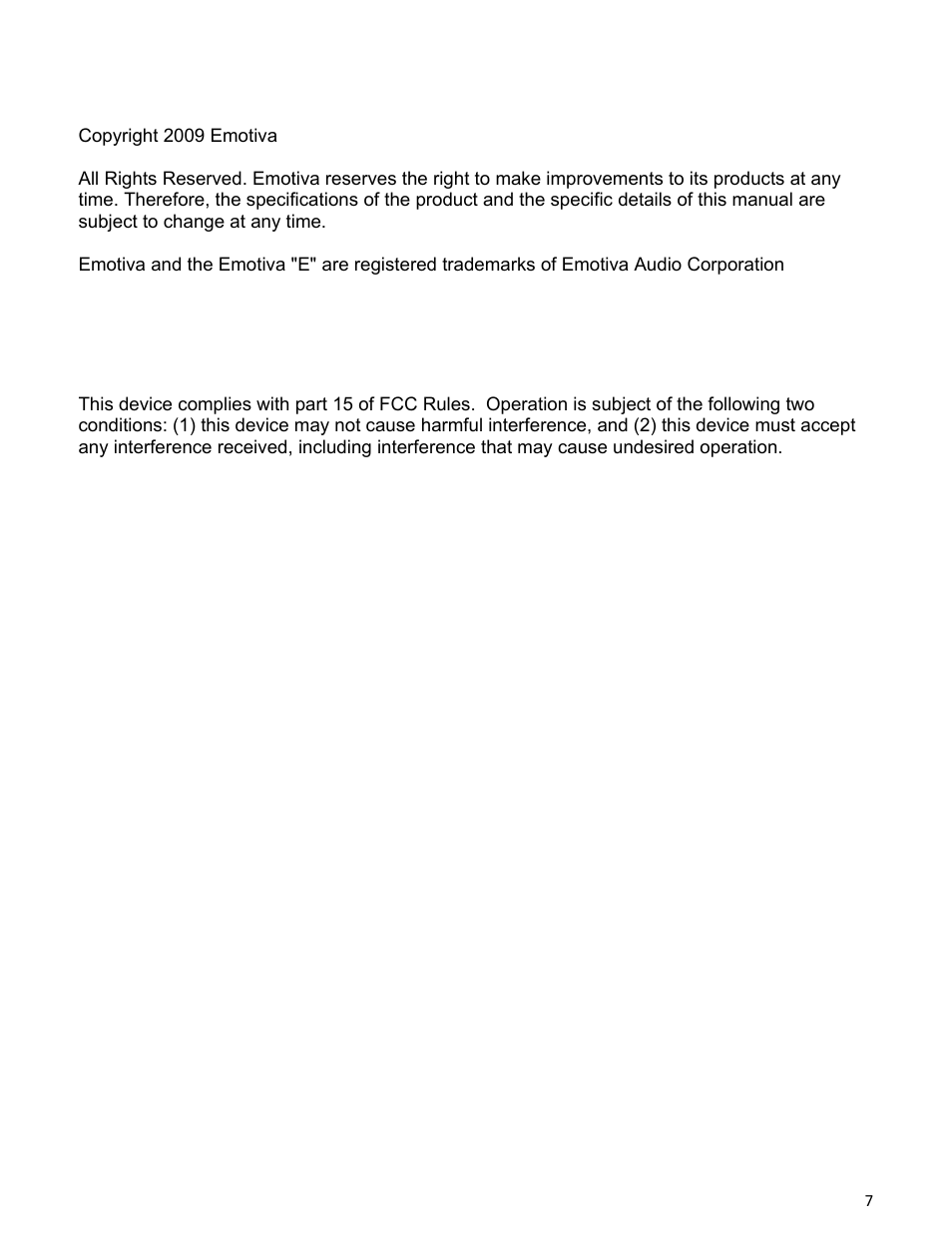 Emotiva ERC-1 User Manual | Page 7 / 23
