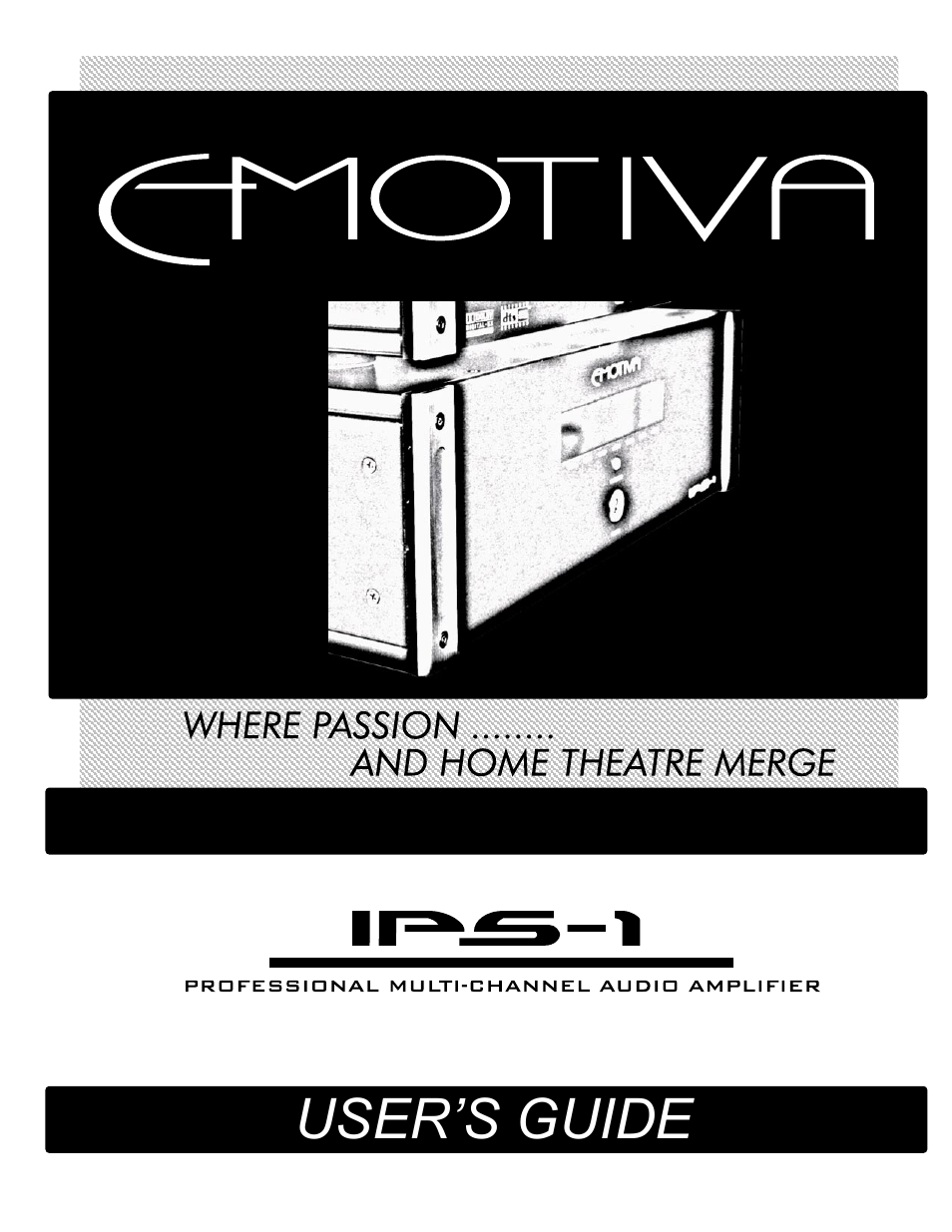 Emotiva IPS-1 User Manual | 32 pages