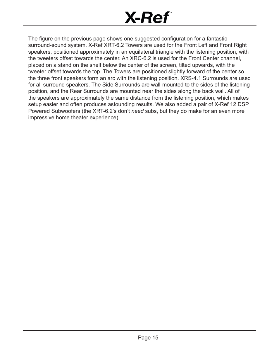 Emotiva X-Ref User Manual | Page 17 / 33