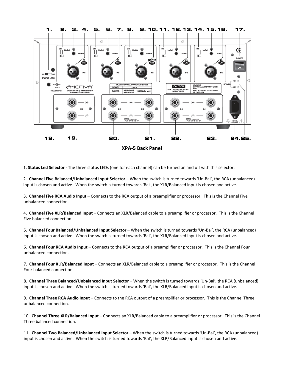 Emotiva XPA-1 User Manual | Page 19 / 37