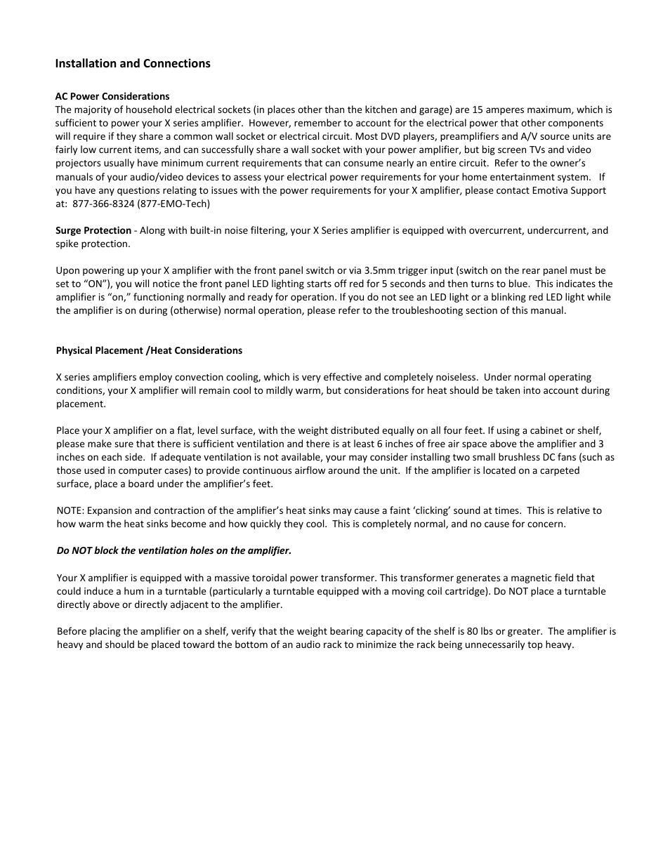 Emotiva XPA-1 User Manual | Page 22 / 37