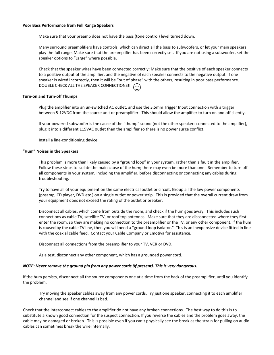 Emotiva XPA-1 User Manual | Page 29 / 37