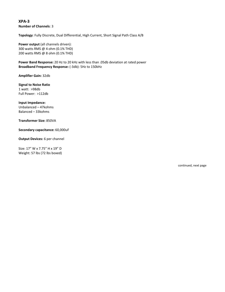 Emotiva XPA-1 User Manual | Page 33 / 37