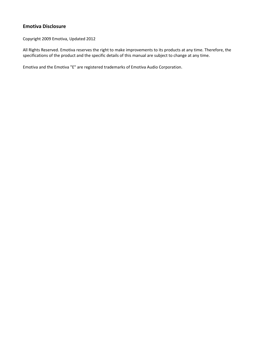 Emotiva XPA-1 User Manual | Page 36 / 37