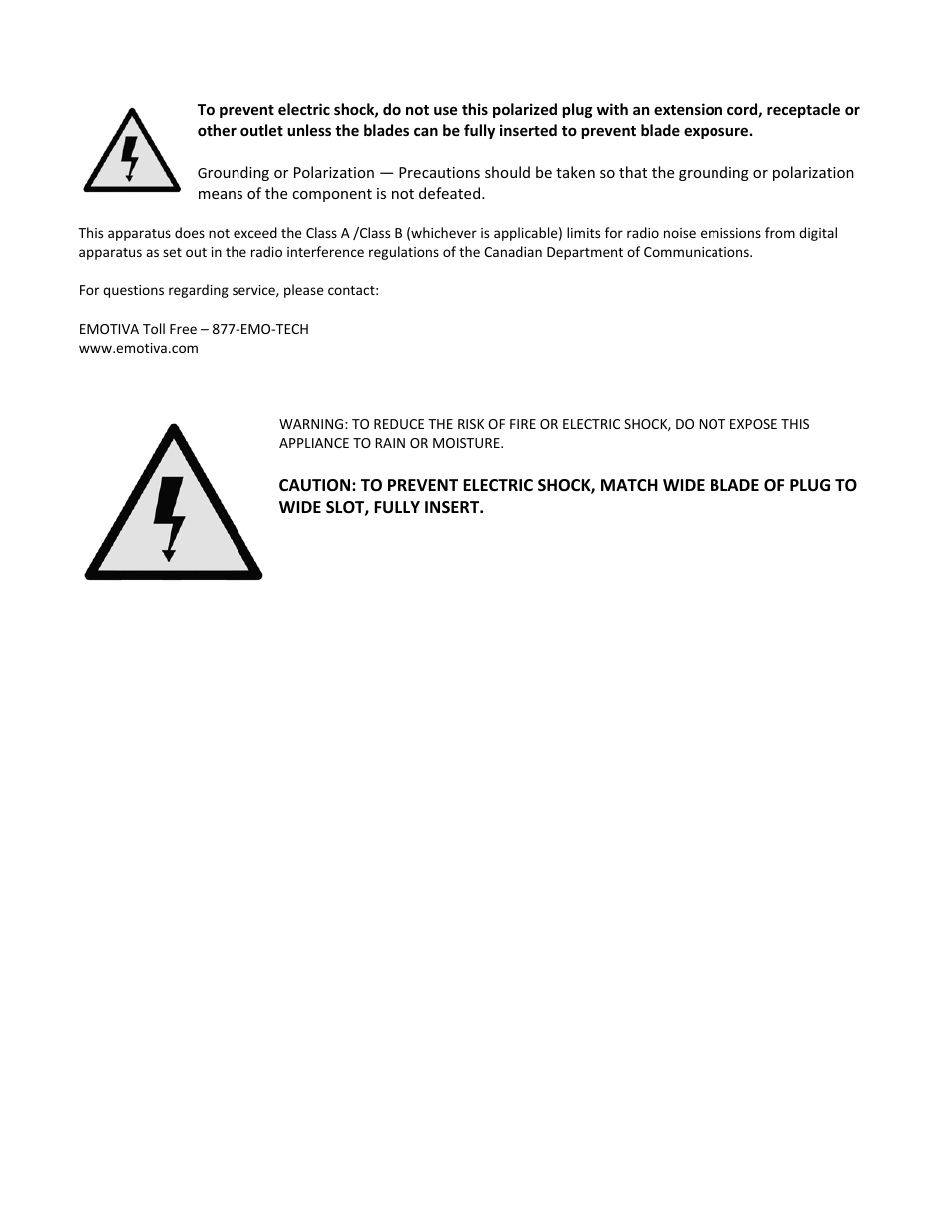 Emotiva XPA-1 User Manual | Page 6 / 37