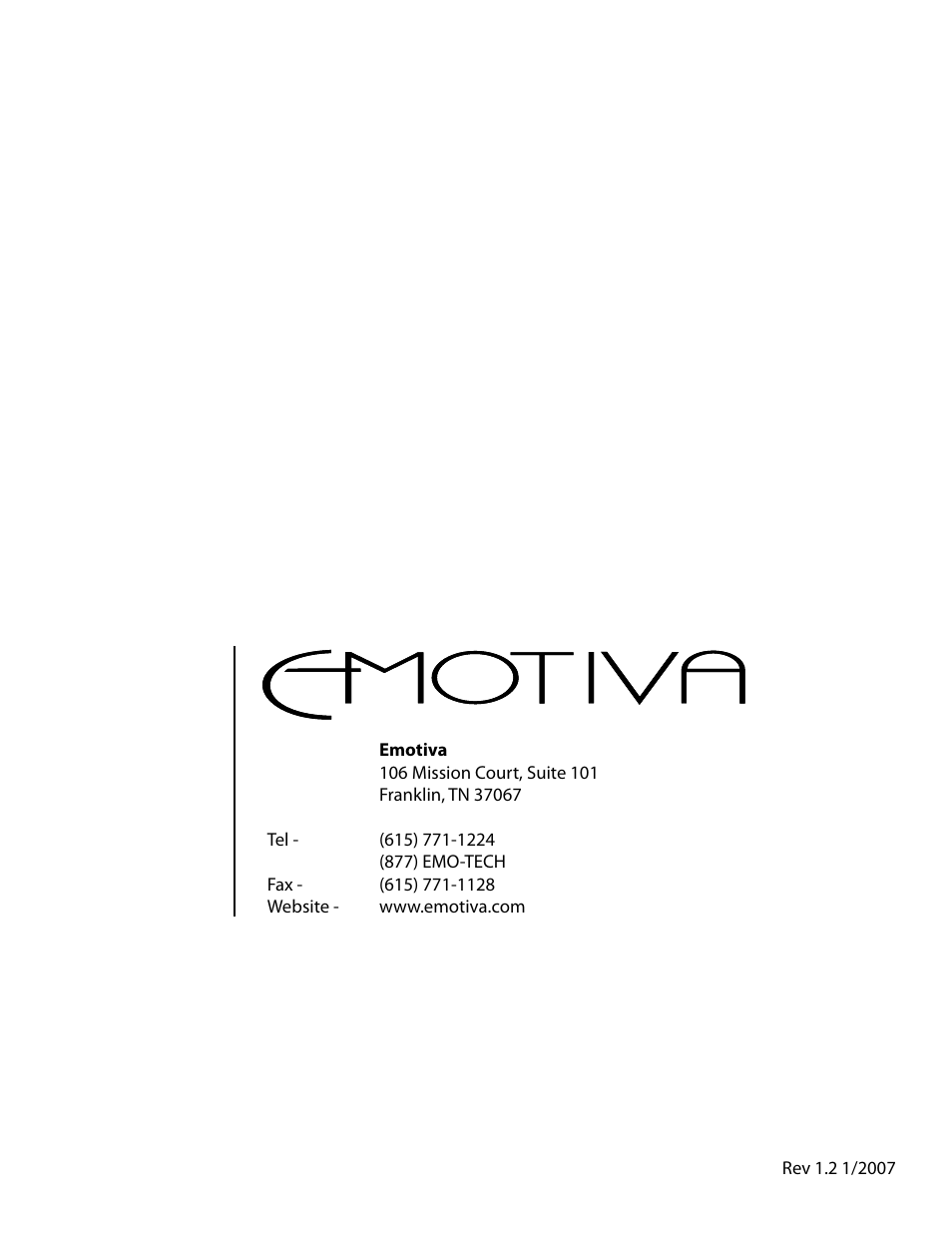 Emotiva RPA-1 User Manual | Page 28 / 28