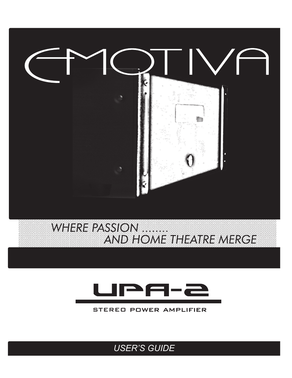 Emotiva UPA-2 User Manual | 23 pages