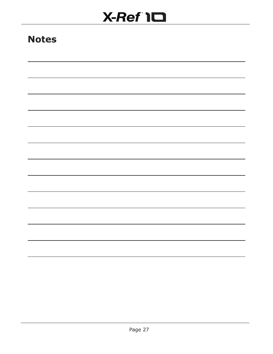 Emotiva X-Ref 10 User Manual | Page 31 / 32
