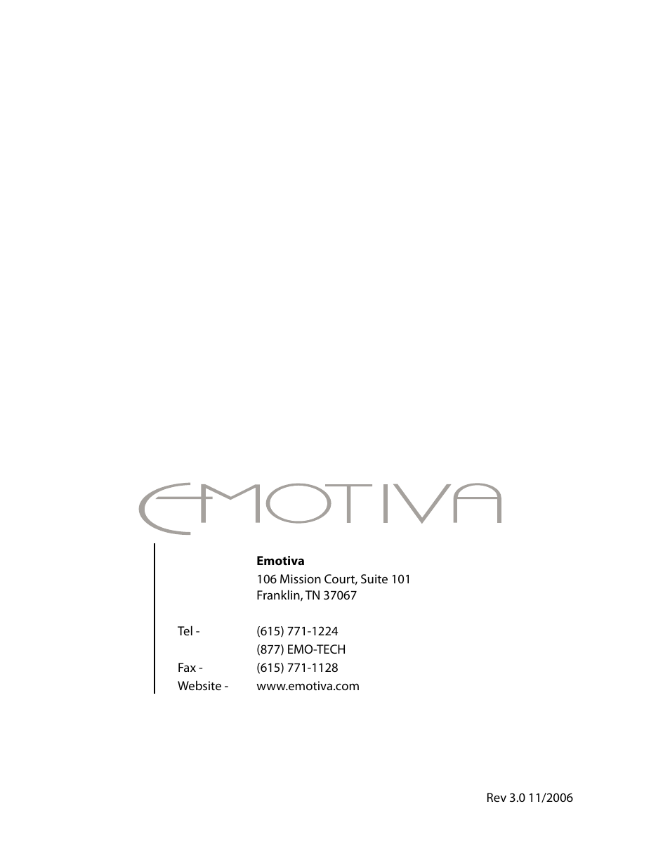 Emotiva MPS-1 User Manual | Page 37 / 37