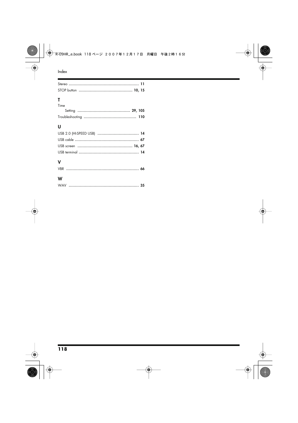 Edirol R-09HR User Manual | Page 118 / 124