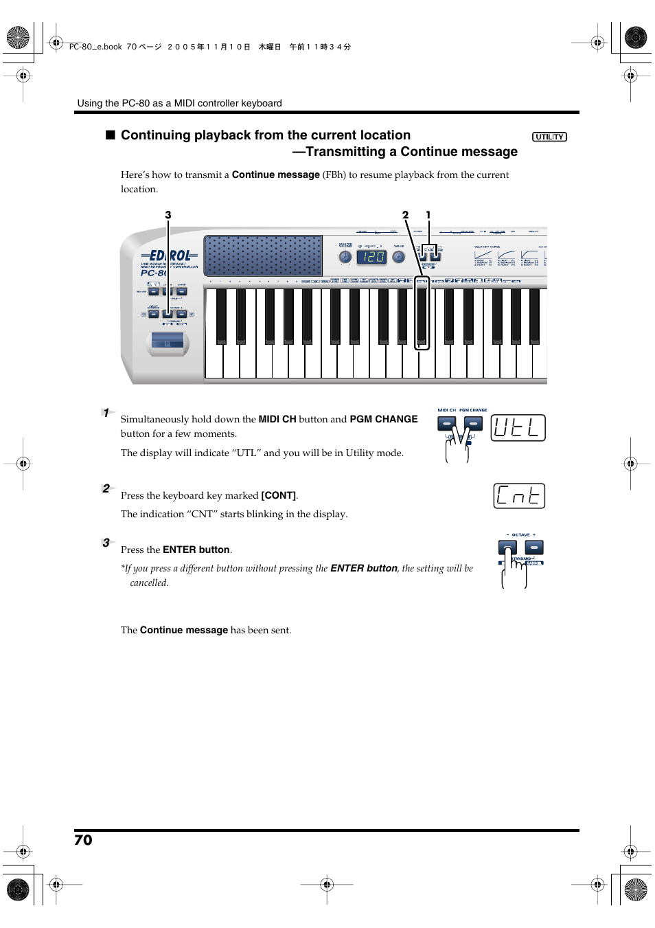 P. 70 | Edirol PC-80 User Manual | Page 70 / 136